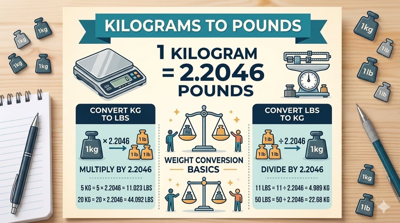 Kilograms to Pounds: How to Convert kg to lbs – Complete Guide