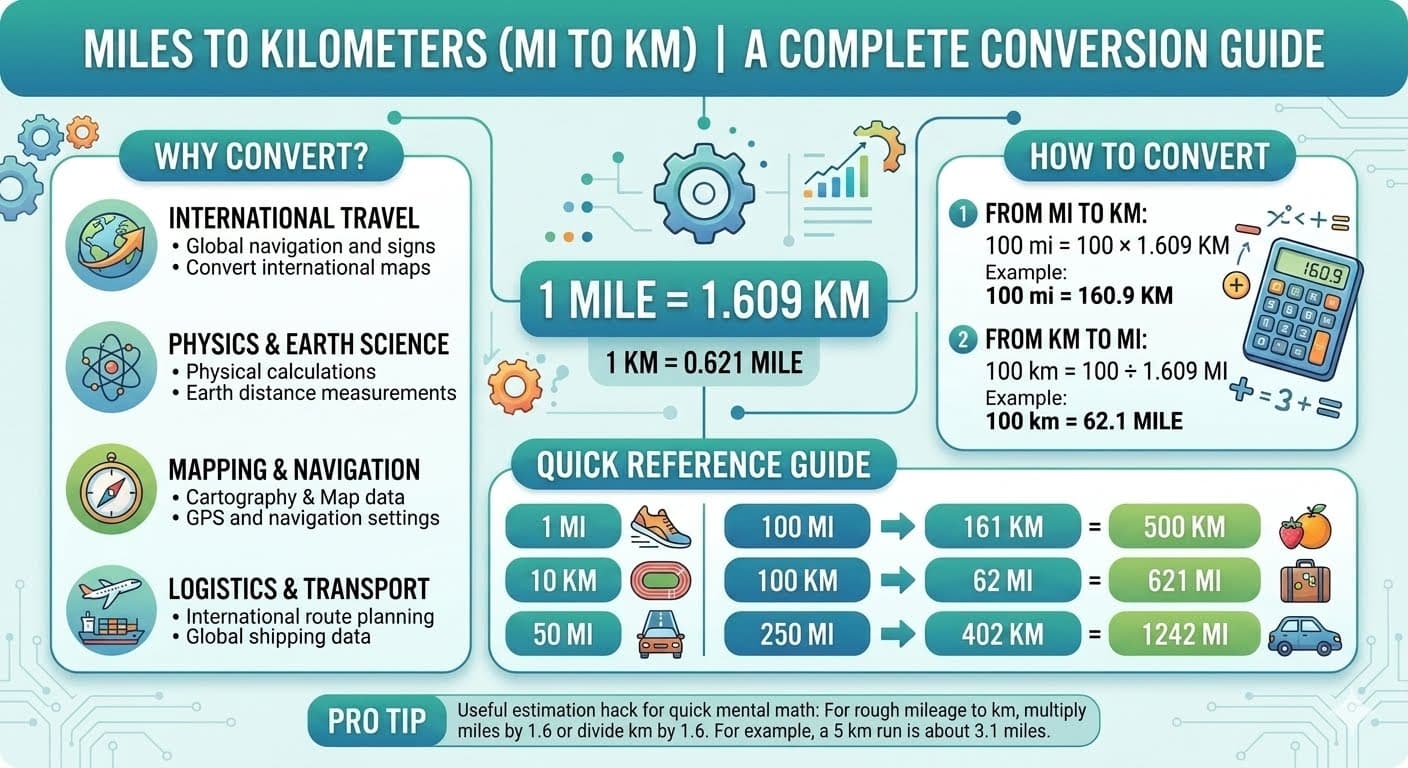 Miles to Kilometers: How to Convert Miles to km – Complete Guide