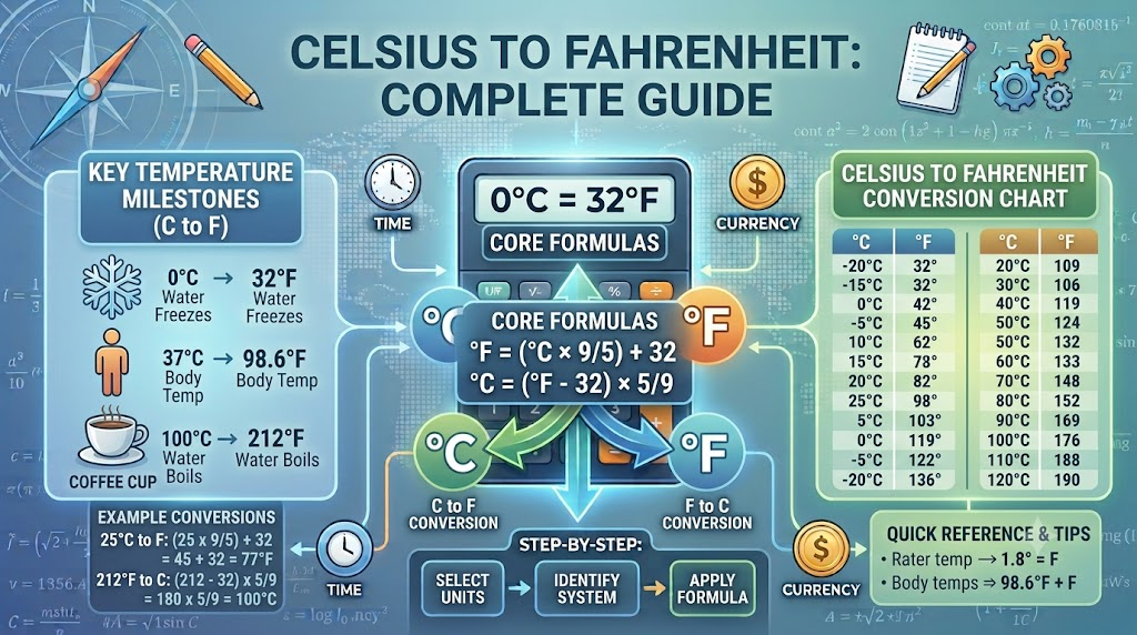 Celsius to Fahrenheit: Formula, Examples & Conversion Chart – Complete Guide