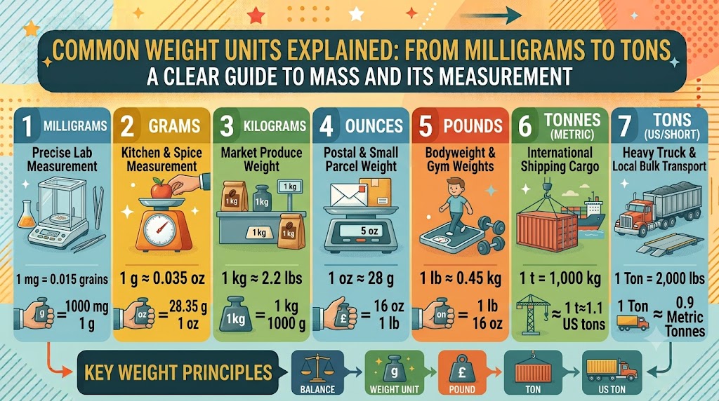 Common Weight Units Explained: From Milligrams to Tons – Complete Guide