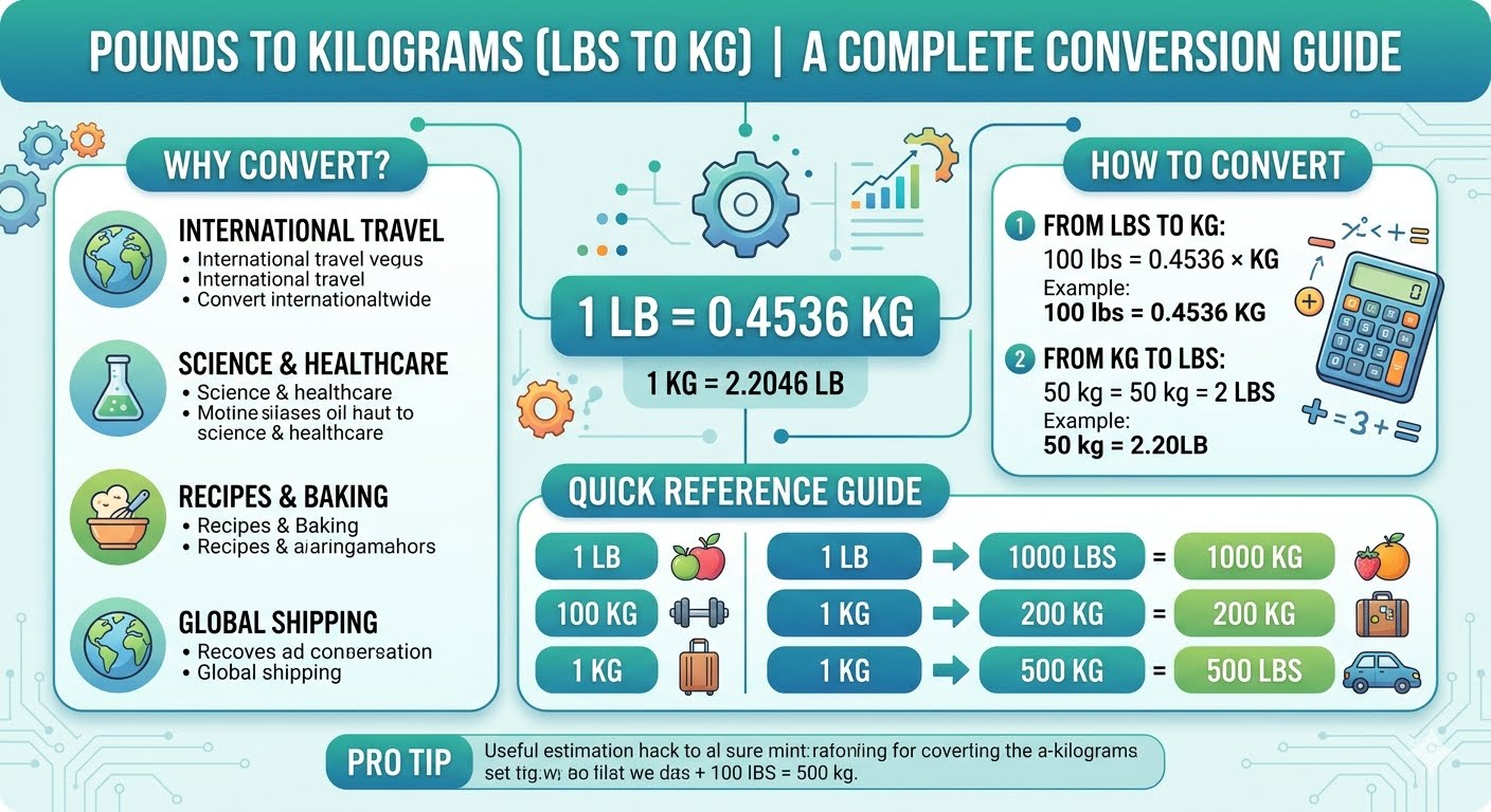 Pounds to Kilograms: How to Convert lbs to kg – Complete Guide