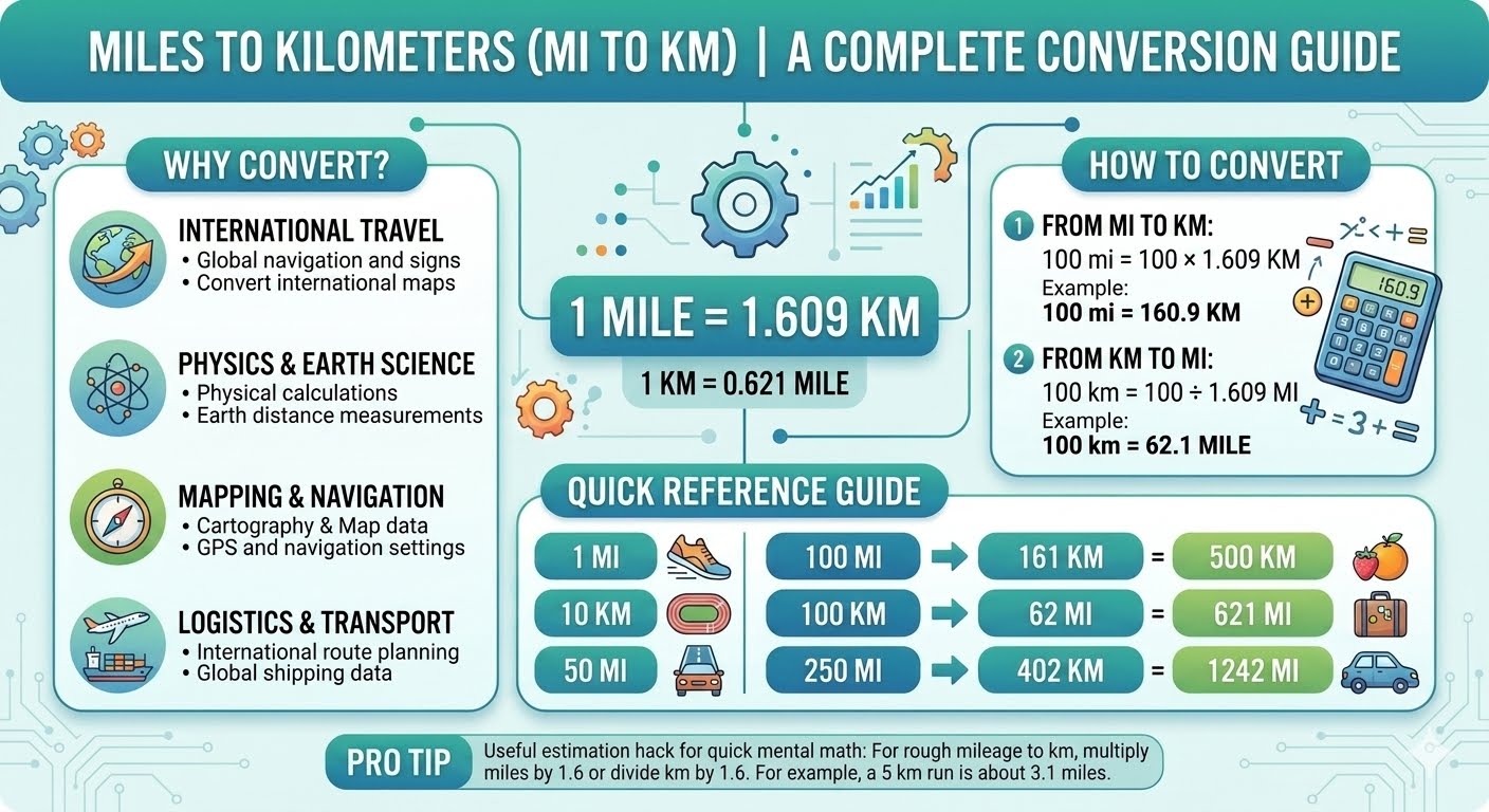 Miles to Kilometers: How to Convert Miles to km – Complete Guide