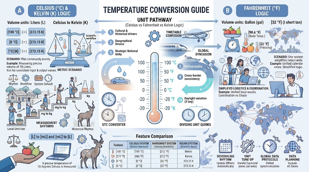 Temperature Conversion Guide: Celsius, Fahrenheit, Kelvin – Complete Reference
